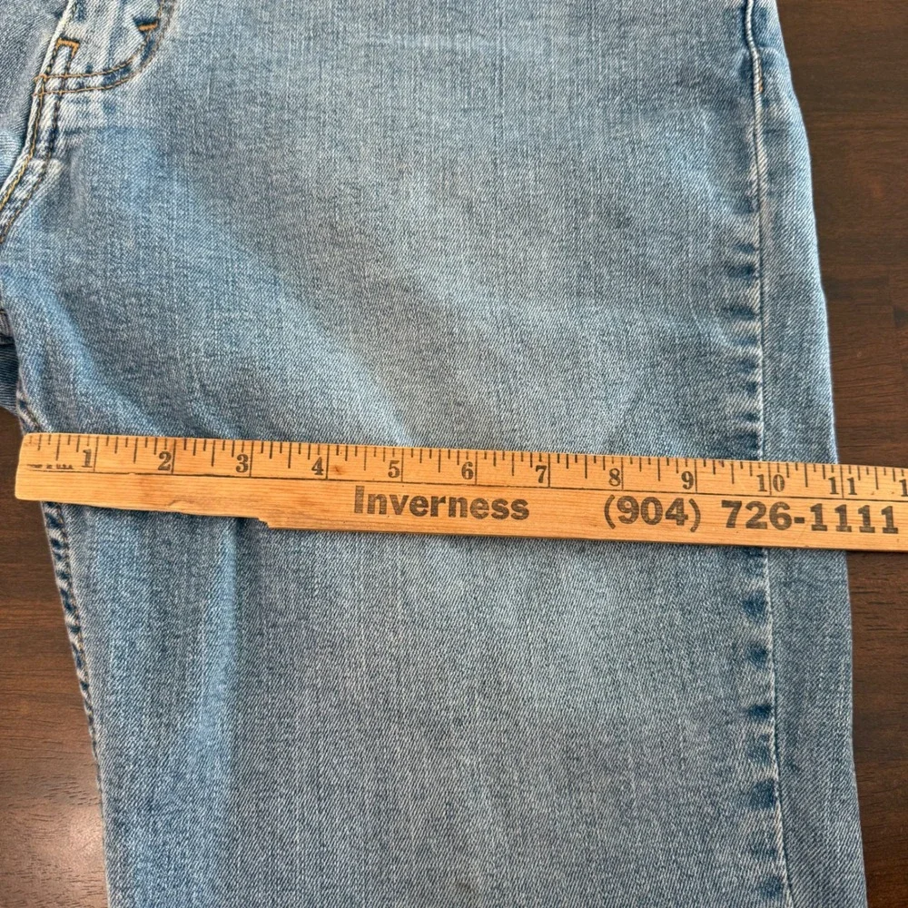 Levis 511 Slim Fit Cut Off Denim Shorts Mens 36 Light Wash Blue Raw Hem Jorts